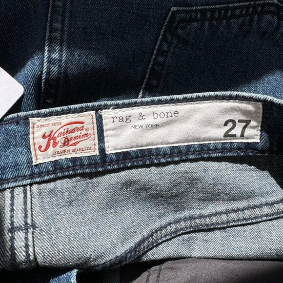 NWT Rag & Bone Avery Maxi Skirt Jean Japan Kaihara Denim Ari Blue Dark Wash 27 - Picture 7 of 14